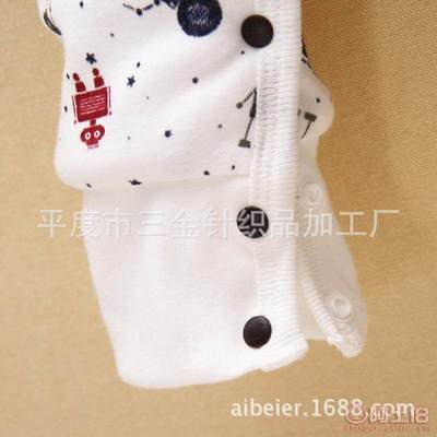 【kookoohouse/咕咕屋厂家直销2015秋冬新款儿童加厚爬服卡通满印花开扣婴儿连体衣】平度市三金针织品加工厂 - 产品库