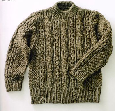 编织图解丨你要的男装款式在这里 毛衣与针织