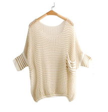 2012秋冬风尚 金线稀疏针织套头衫，勾勒个性大气之美